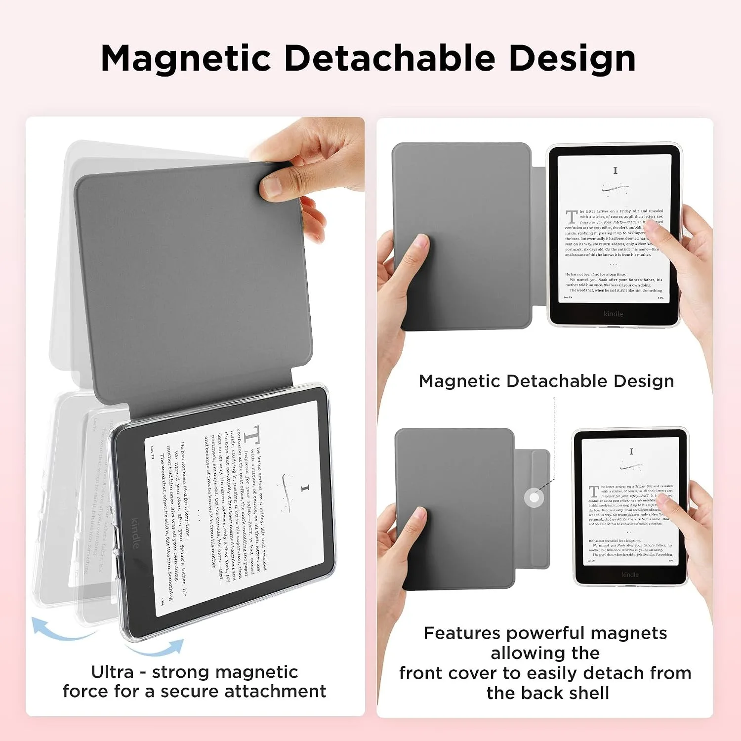 SESENSE Magnetic Case for 7'' Kindle Paperwhite 12th Gen 2024 & Colorsoft
