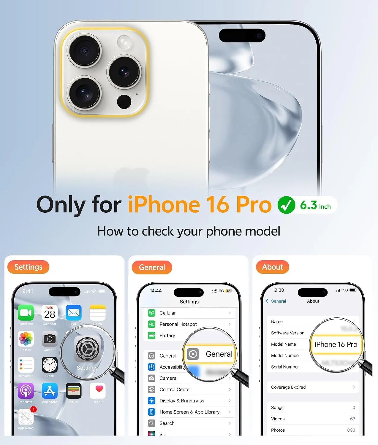 FNTCASE for iPhone 16 Pro Case, Fit for Magsafe, Gray
