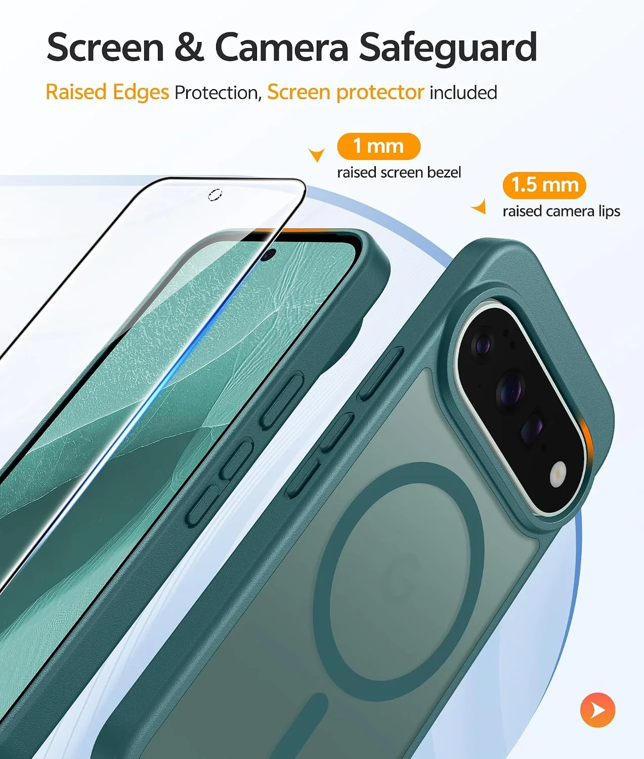 FNTCASE for Google Pixel 11 Pro Case/Pixel 11 Case, with Screen Protector