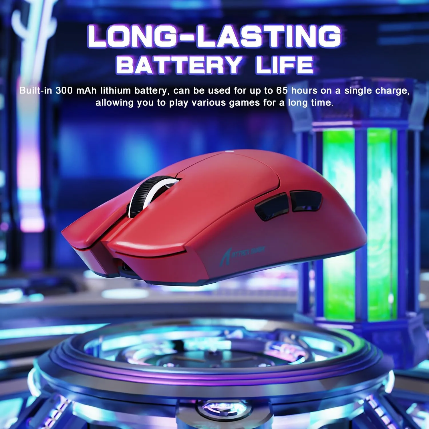 ATTACK SHARK X11 SE Ultra-Light Wireless Gaming Mouse, Red