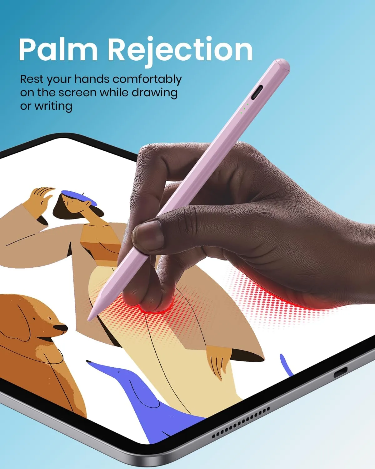 Hastraith Stylus Pen for iPad 2018-2026, 2X Faster Charge Apple iPad Pencil