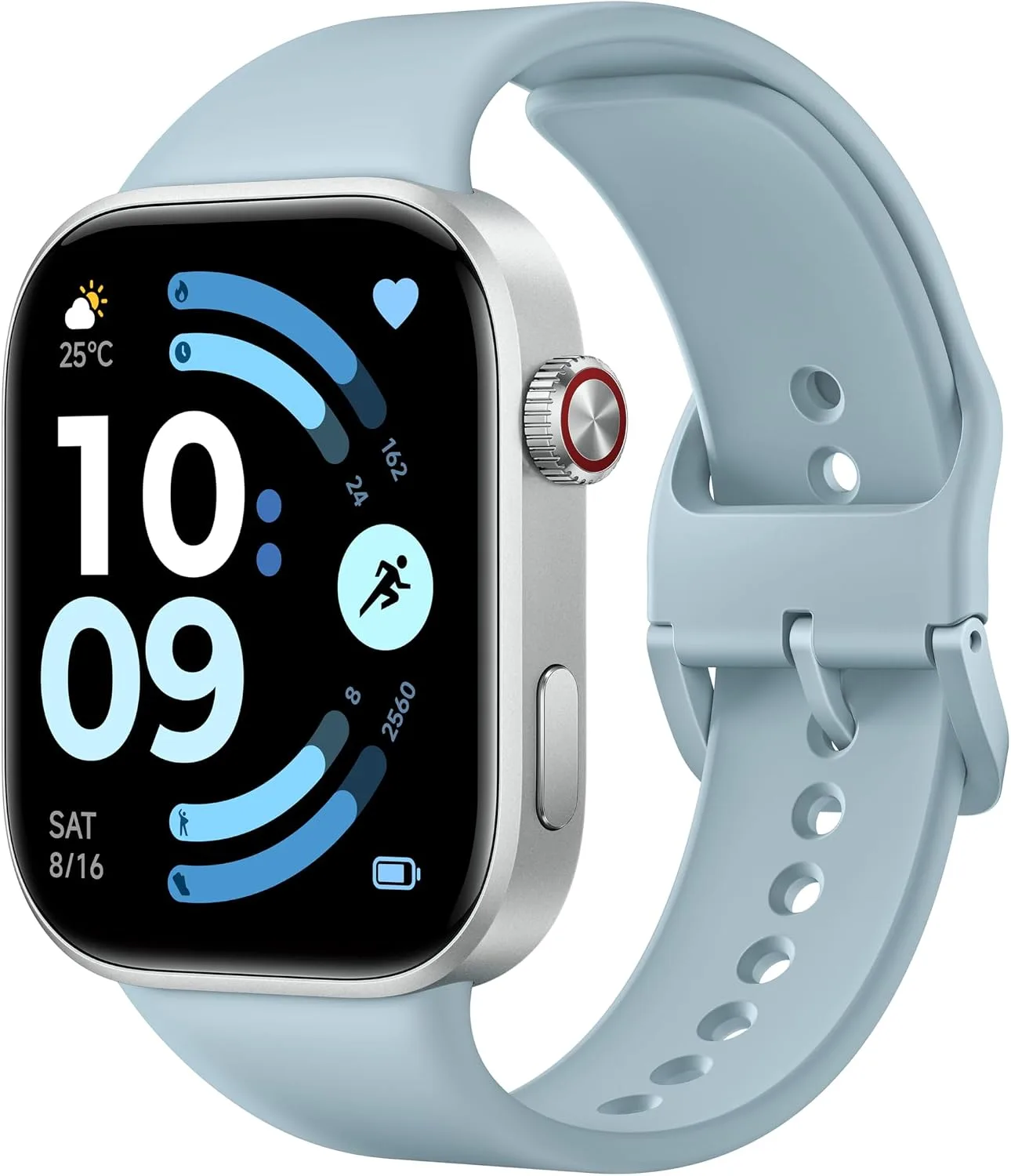 XIAOMI Redmi Watch 6 Smart Watch, 2.07'' AMOLED Display, GPS, Heart Rate/Sleep/Stress Tracking, 150+ Sports Modes, 24-Day Battery Life, 5ATM, for Android & iOS, Blue