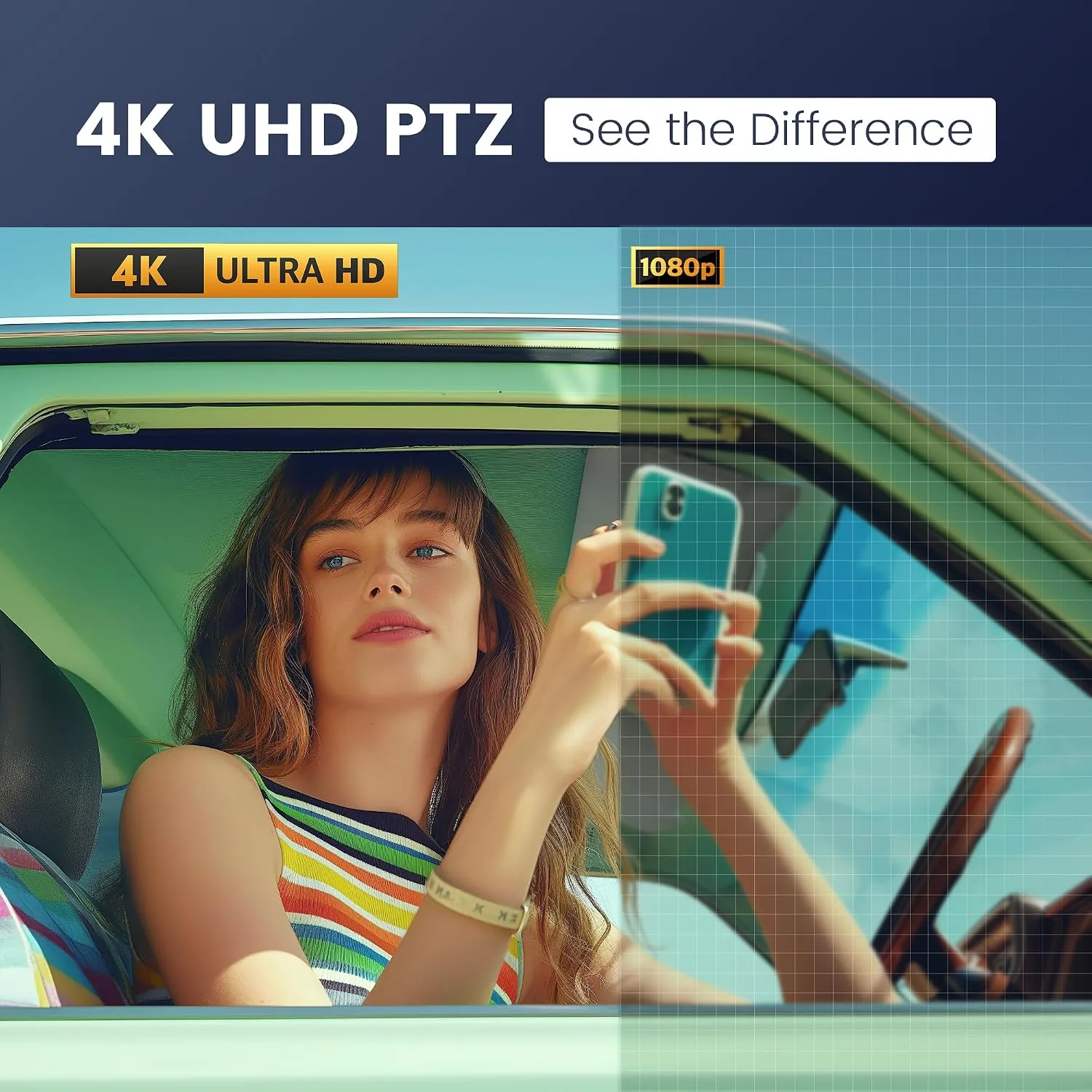 TONGVEO 4K Conference Room PTZ Camera AI-Tracking & Gesture Control USB 3.0