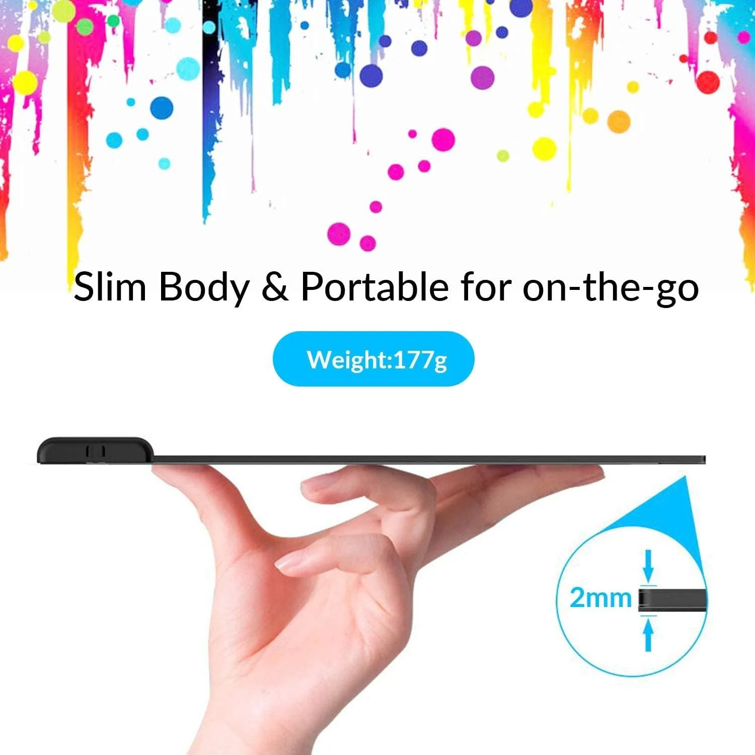 VEIKK S640 Drawing Tablet (6x4 inch, Pressure Sensitivity 16384 Levels)
