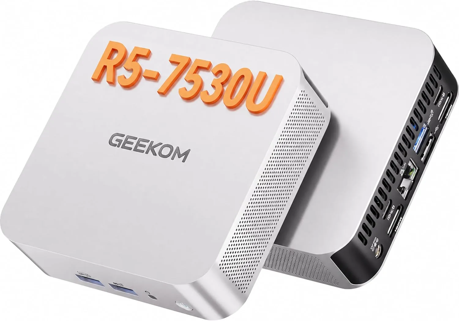 GEEKOM A5 Pro Premium Mini PC,AMD Ryzen5 7530U|16GB RAM(up to 96GB)+1TB SSD