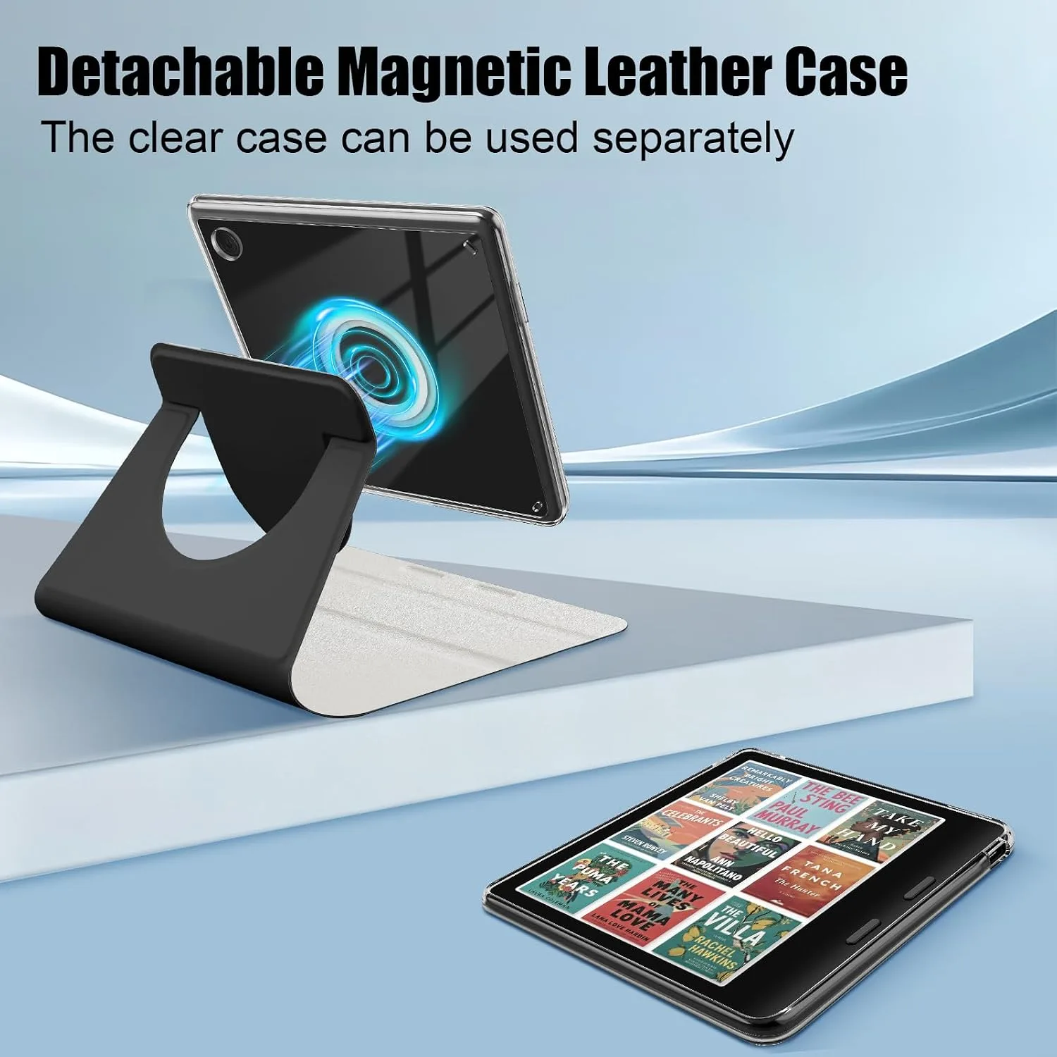 Rotating Case for Kobo Libra 7" & Tolino Vision – 360° Rotating, Black