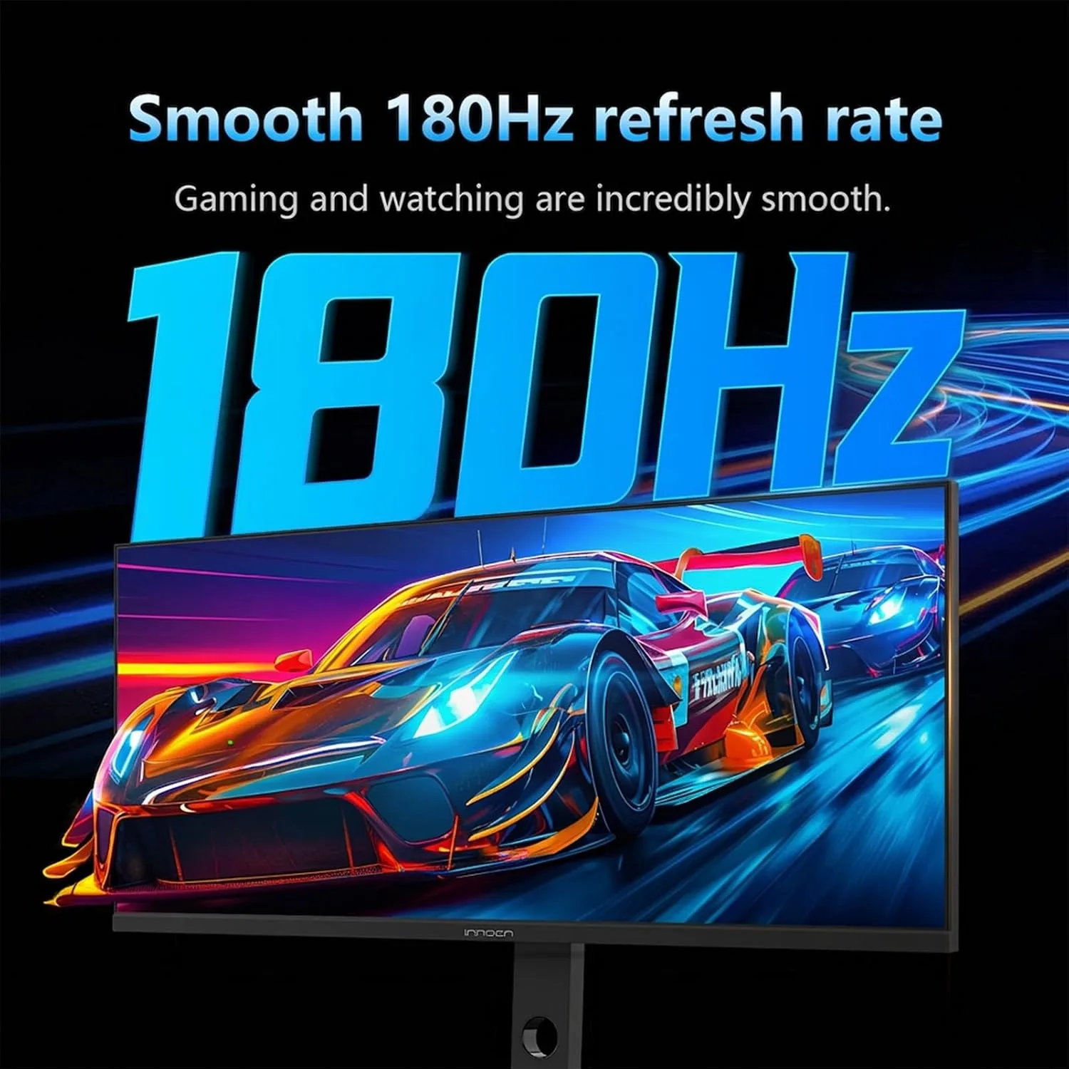 INNOCN 34" Ultrawide Monitor WQHD 3440 x 1440P 180Hz IPS PC Adaptive-Sync G-SYNC Compatible, HDMI, DP, PIP/PBP, 21:9, HDR, MPRT, Built-in Speaker, Height Adjustable, Eye Care - 34C1R