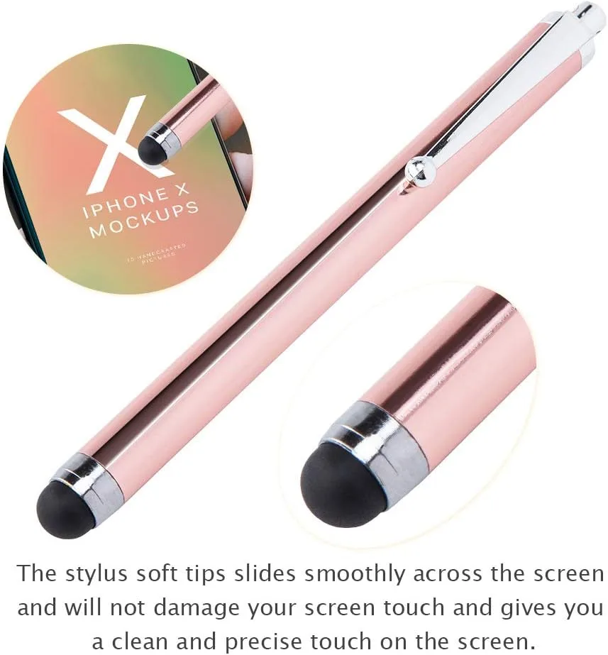 Briout Stylus Pens for Touch Screens, 36 Pack Capacitive Stylus, High Precision Compatible with All Universal Touch Screen Devices (12 Multicolor)