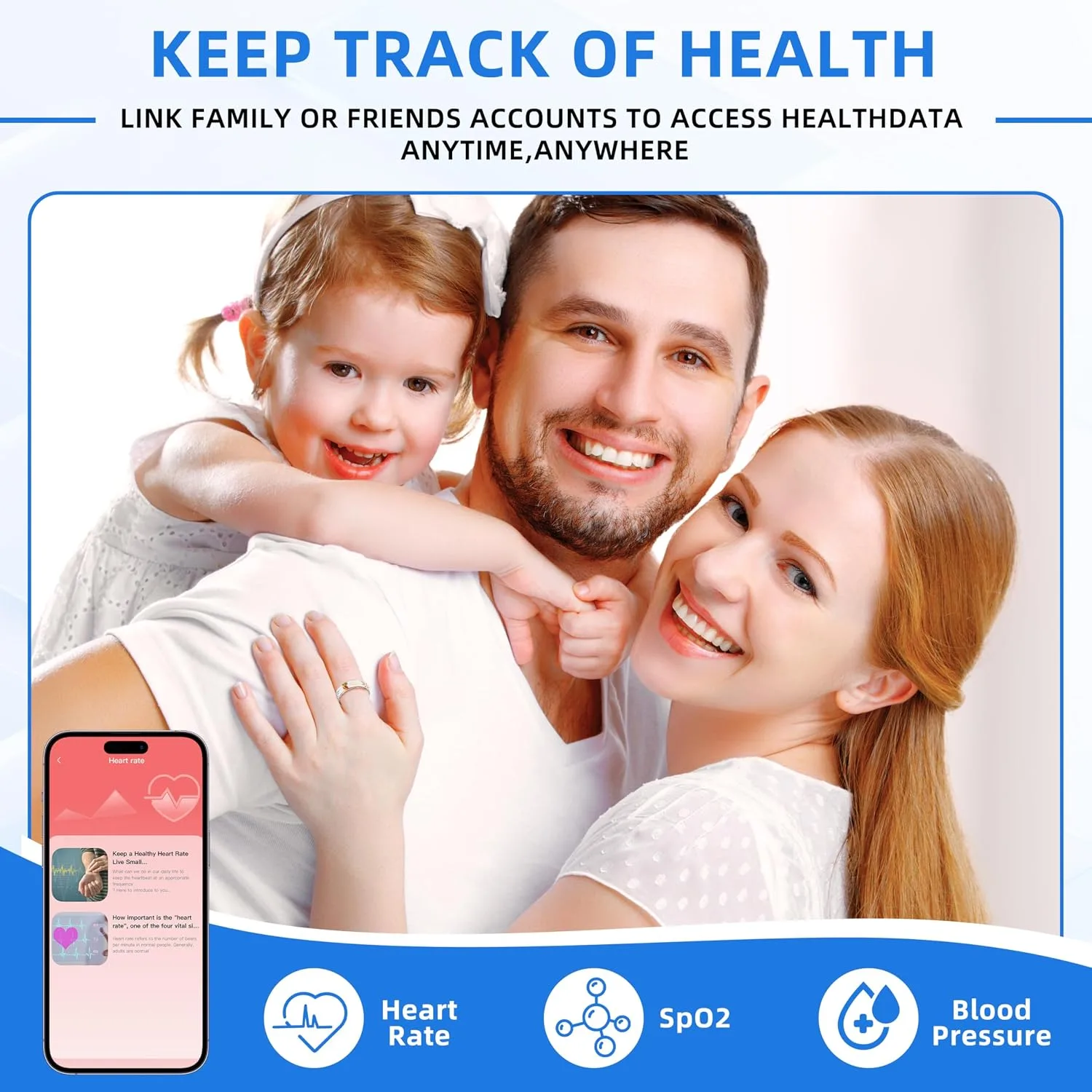 Smart Ring | No Subscription Health Tracker Enamel Color Size8