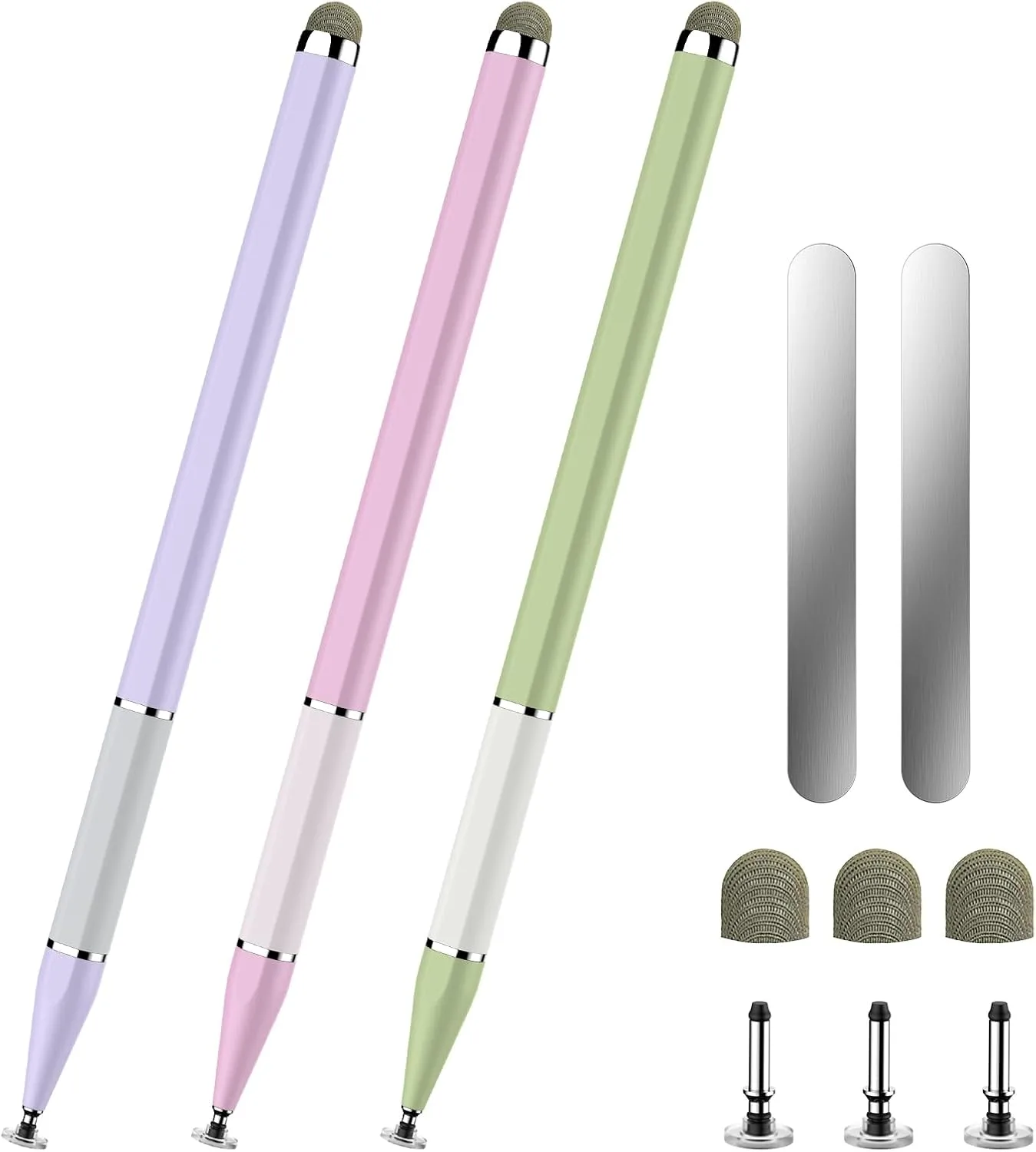 Bopomofo Stylus Pen for Touchscreen,3PCS 2-in-1 Magnetic Stylus Pen