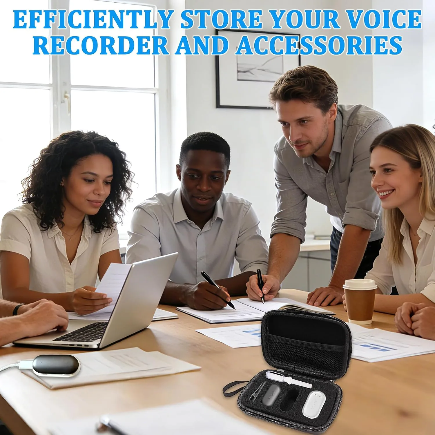 Protective Case for PLAUD NotePin Voice Recorder (Black)