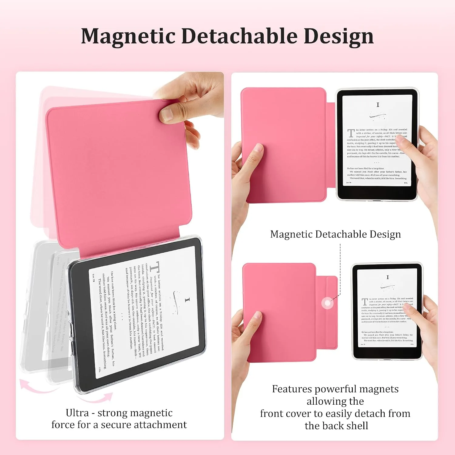 SESENSE Magnetic Case for 7'' Kindle Paperwhite 12th Gen 2024 & Colorsoft
