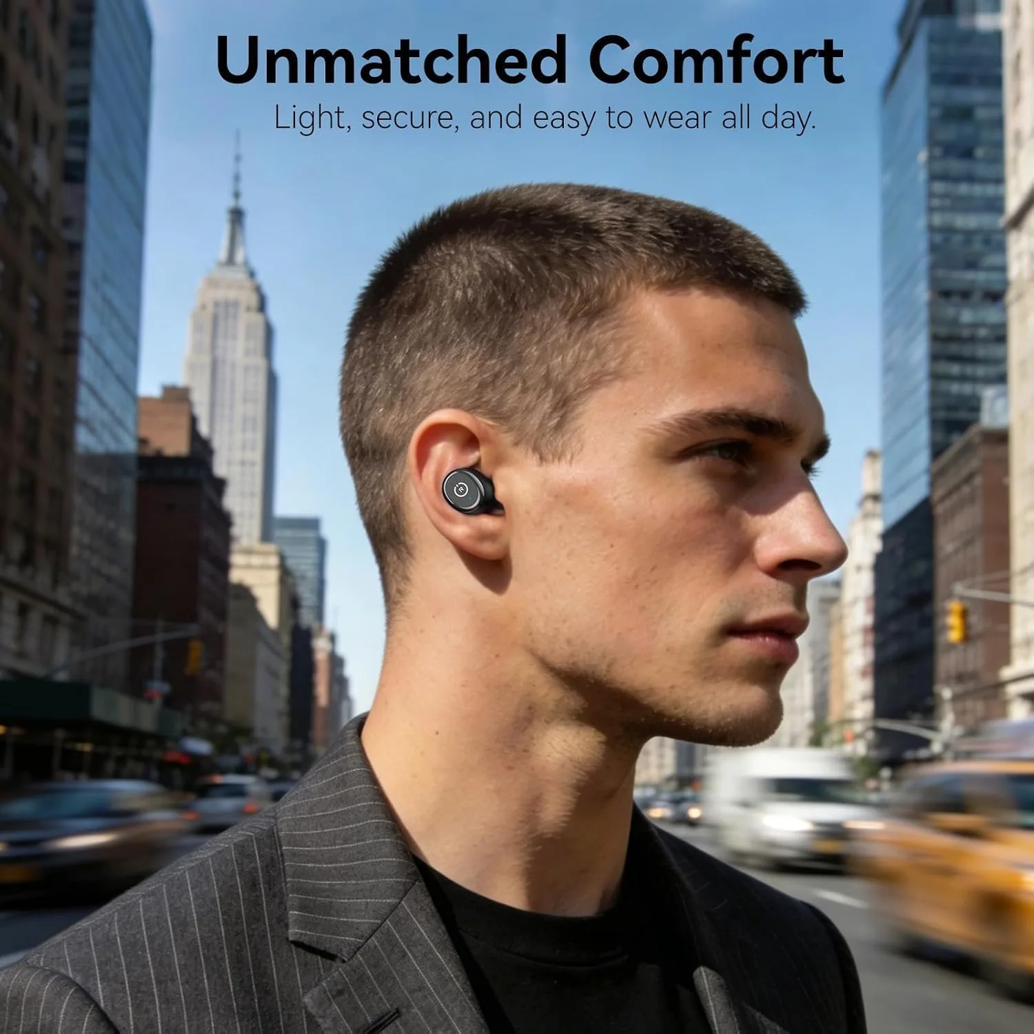 TOZO T10 Wireless Earbuds Powerful Bass Stereo Wireless Charging, APP, IPX8