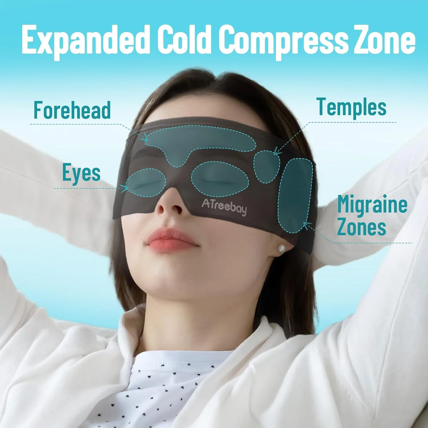 Cooling Eye Mask for Puffy Eyes, FSA Eligible HSA Reusable Eye Ice Pack