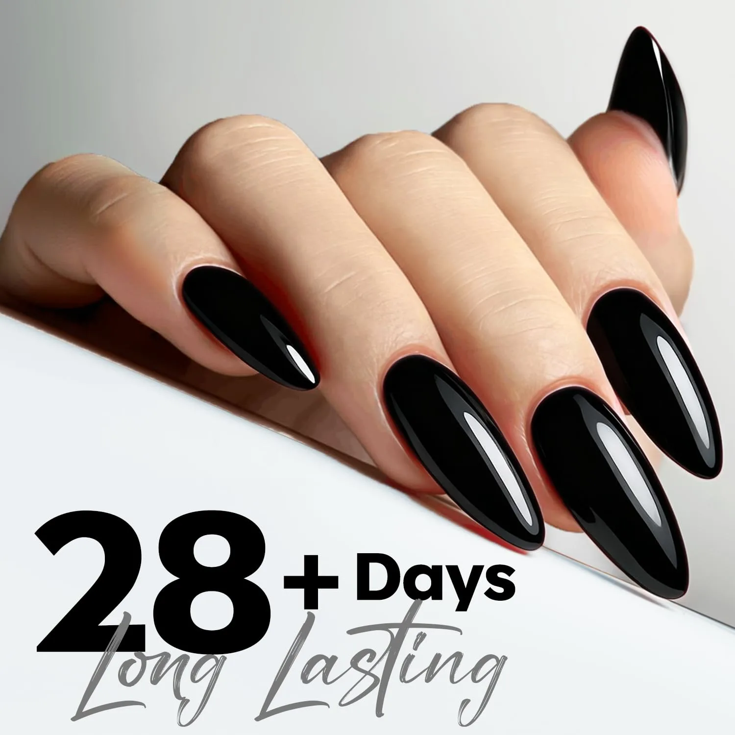 modelones Black Gel Polish Black Gel Nail Polish