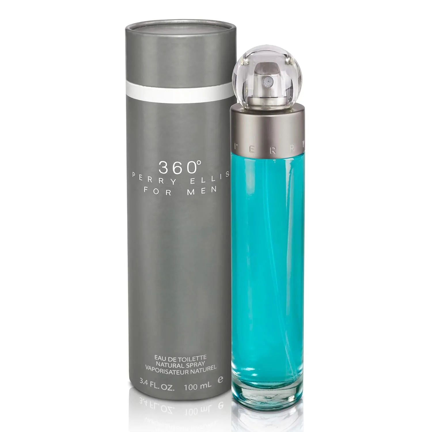 Perry Ellis 360° Eau De Toilette Spray for Men Cologne, 3.4 Fl Oz (100 mL)