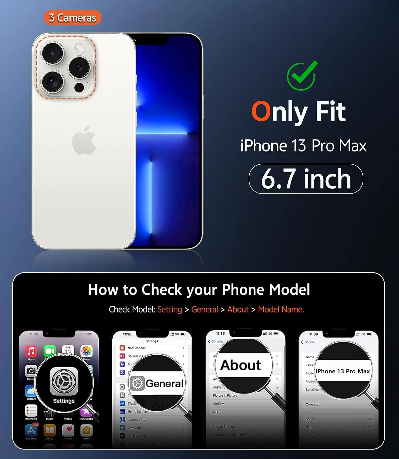 FNTCASE for iPhone 13 Pro-Max Case Compatible with Magsafe Matte Phonecase