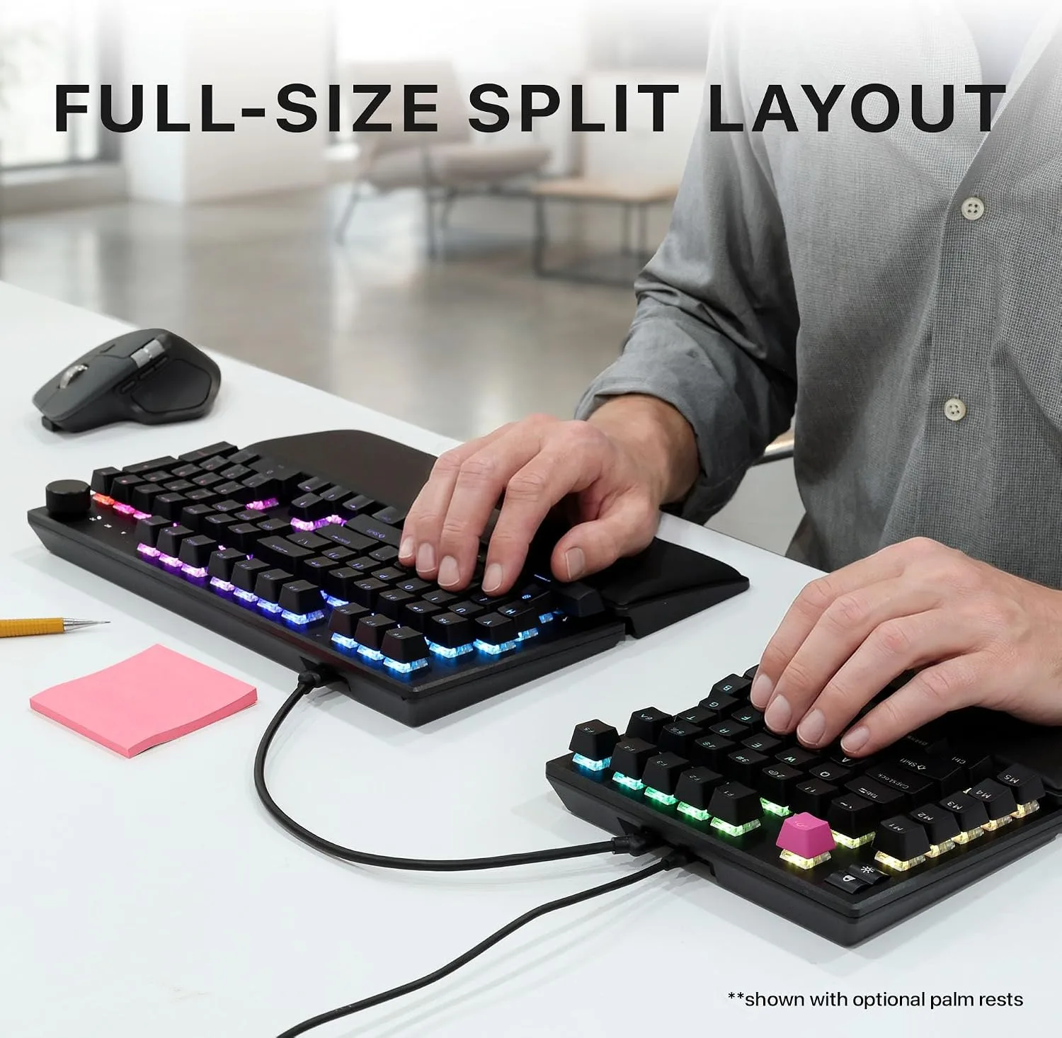 Cloud Nine ErgoPRO Full-Size Mechanical Split Ergonomic Keyboard for Mac