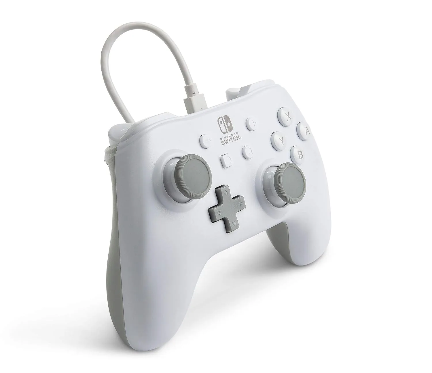 PowerA Wired Controller for Nintendo Switch - White, Gamepad, Game controller, Wired controller, Officially licensed