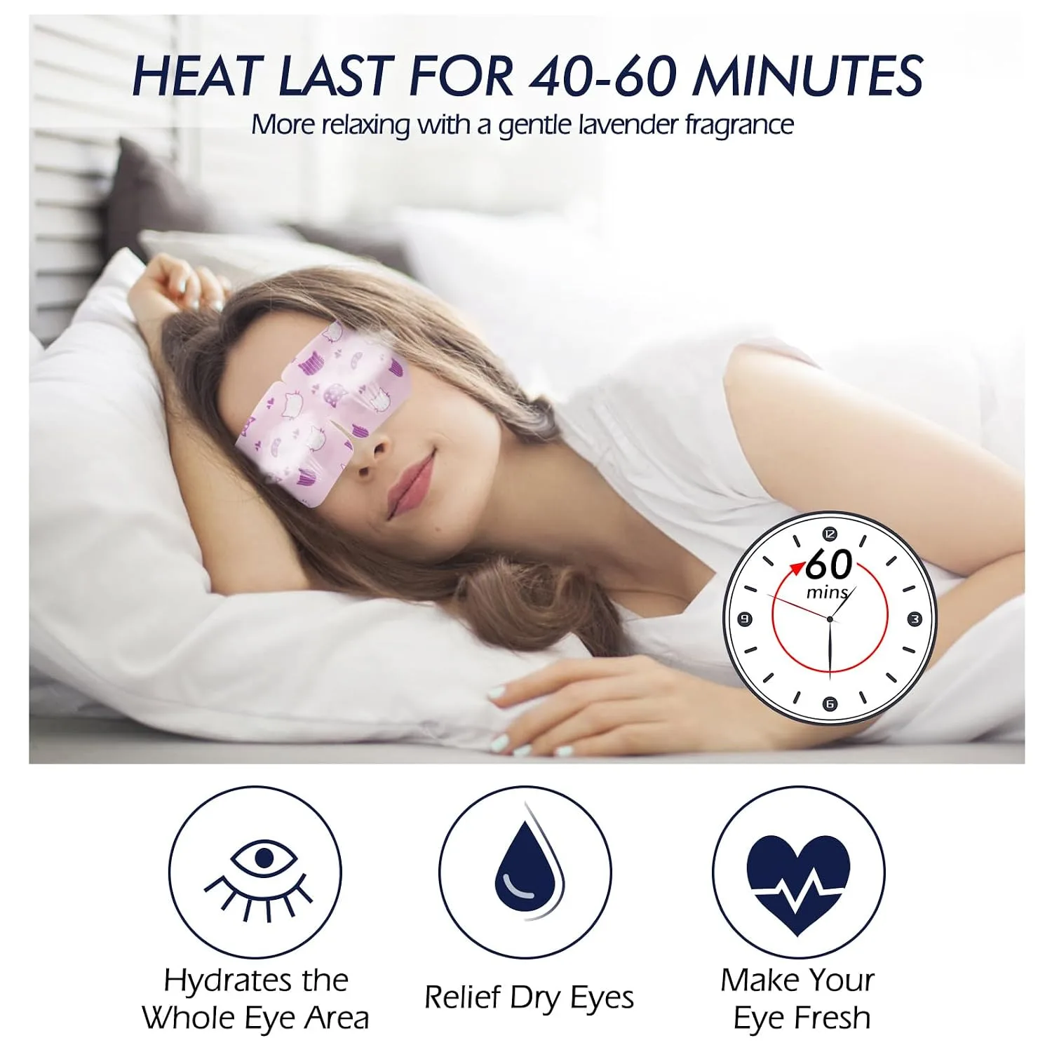 Jekeno Steam Eye Mask Heated Eye Masks for Dry Eyes