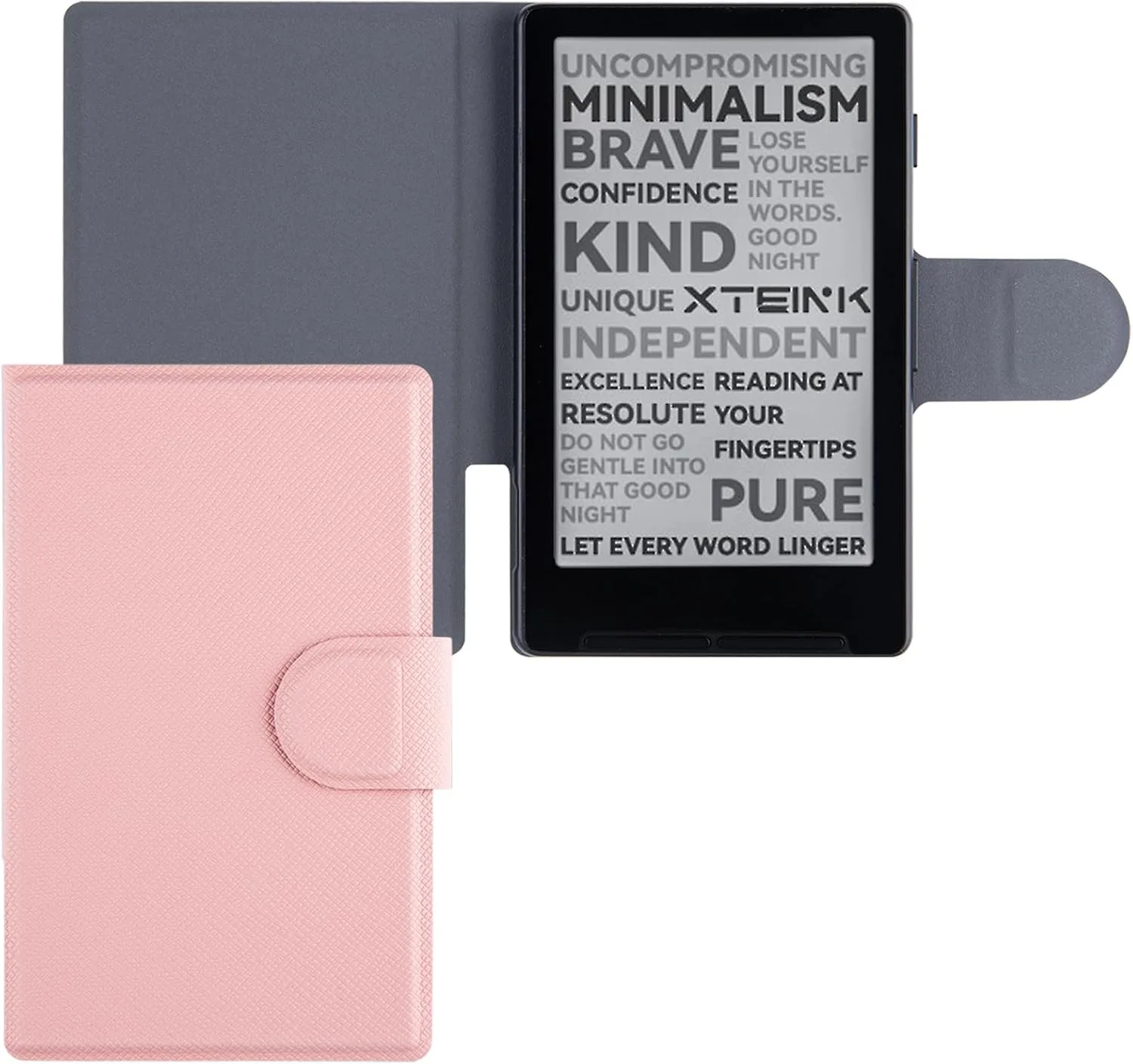 Magnetic Case for Xteink X4,PU Leather Slim Cover, Forest Green