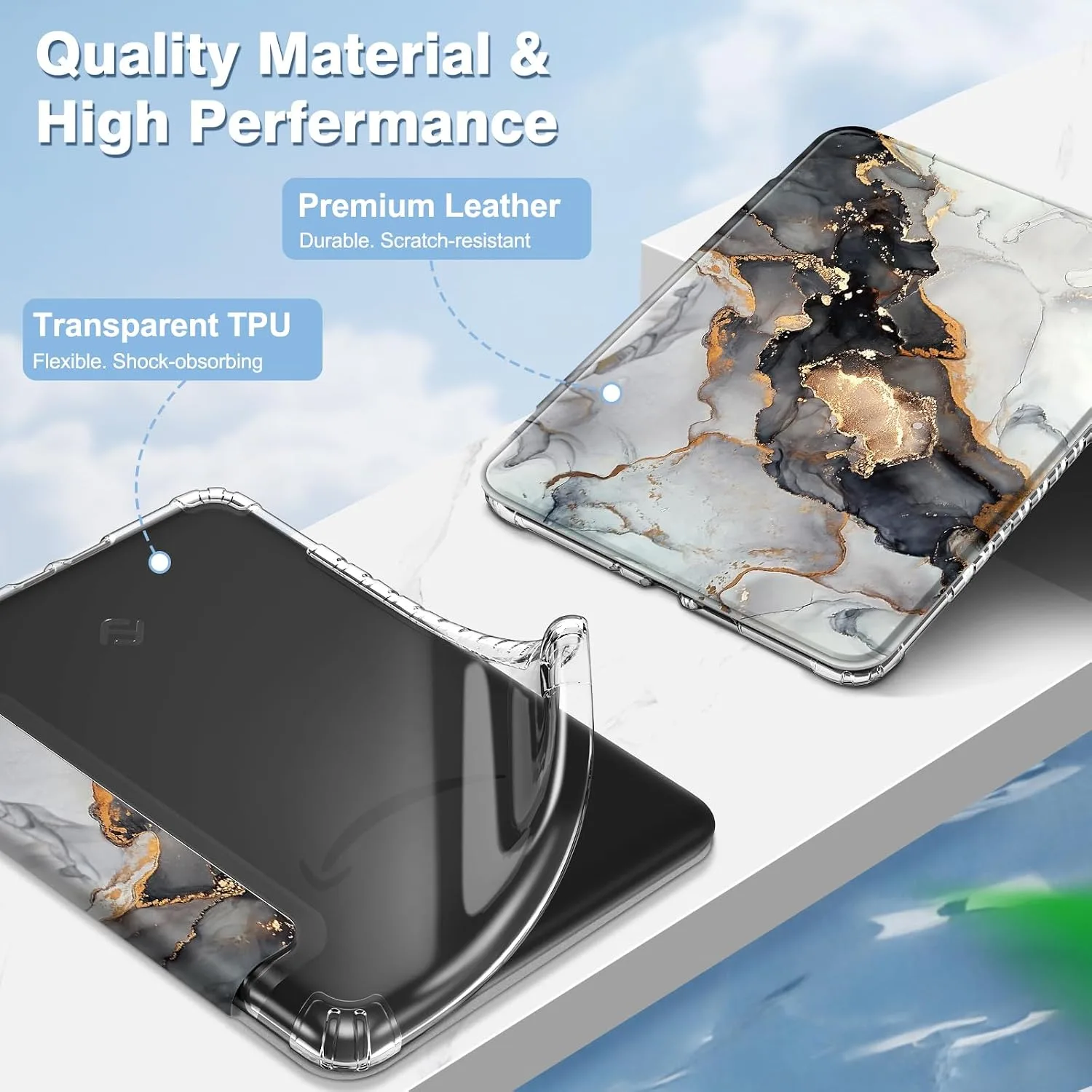 Fintie Clear Case for 7" Kindle Paperwhite 12th Gen 2024 & Kindle Colorsoft