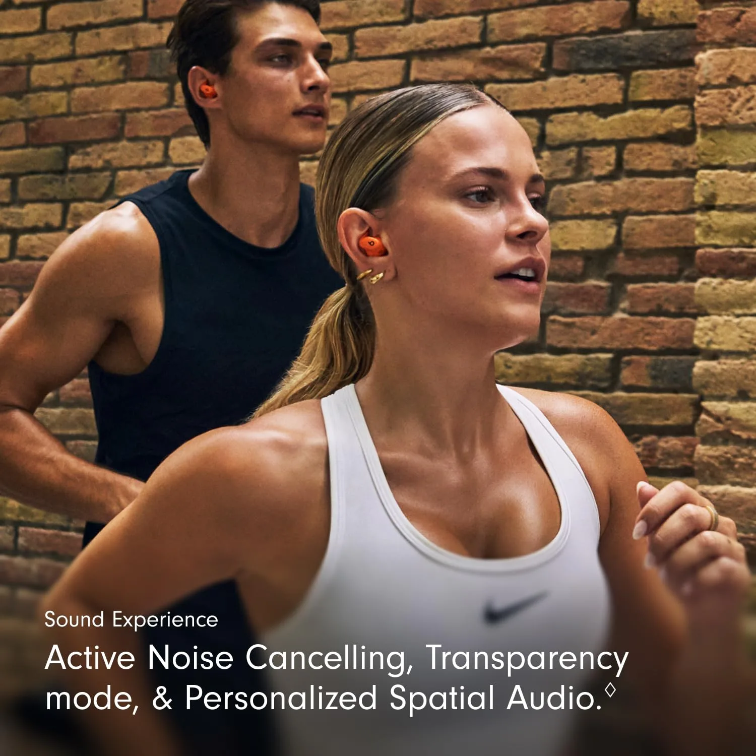 Beats Powerbeats Fit - Wireless Noise Cancelling Workout Earbuds with Secure-Fit Wingtips, Up to 30-Hour Battery Life, Sweat & Water Resistant, Apple & Android Compatible - Spark Orange