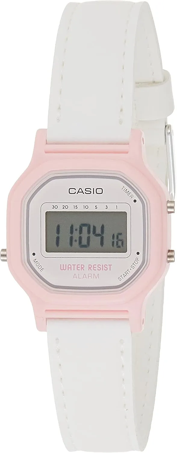Reloj de pulsera Casio Vintage para mujer cuarzo resina blanco