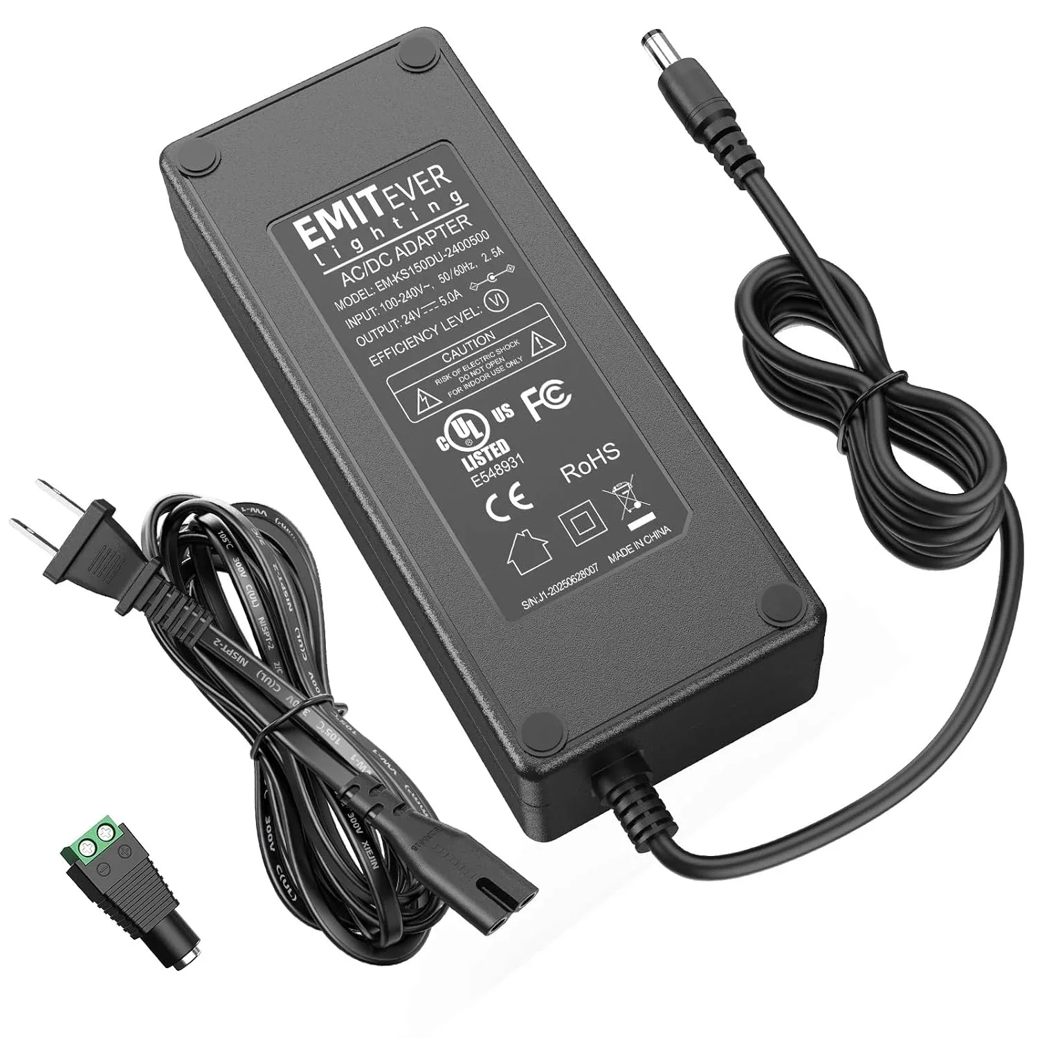 Fuente de poder Emitever 24V 120W 5A para luces LED
