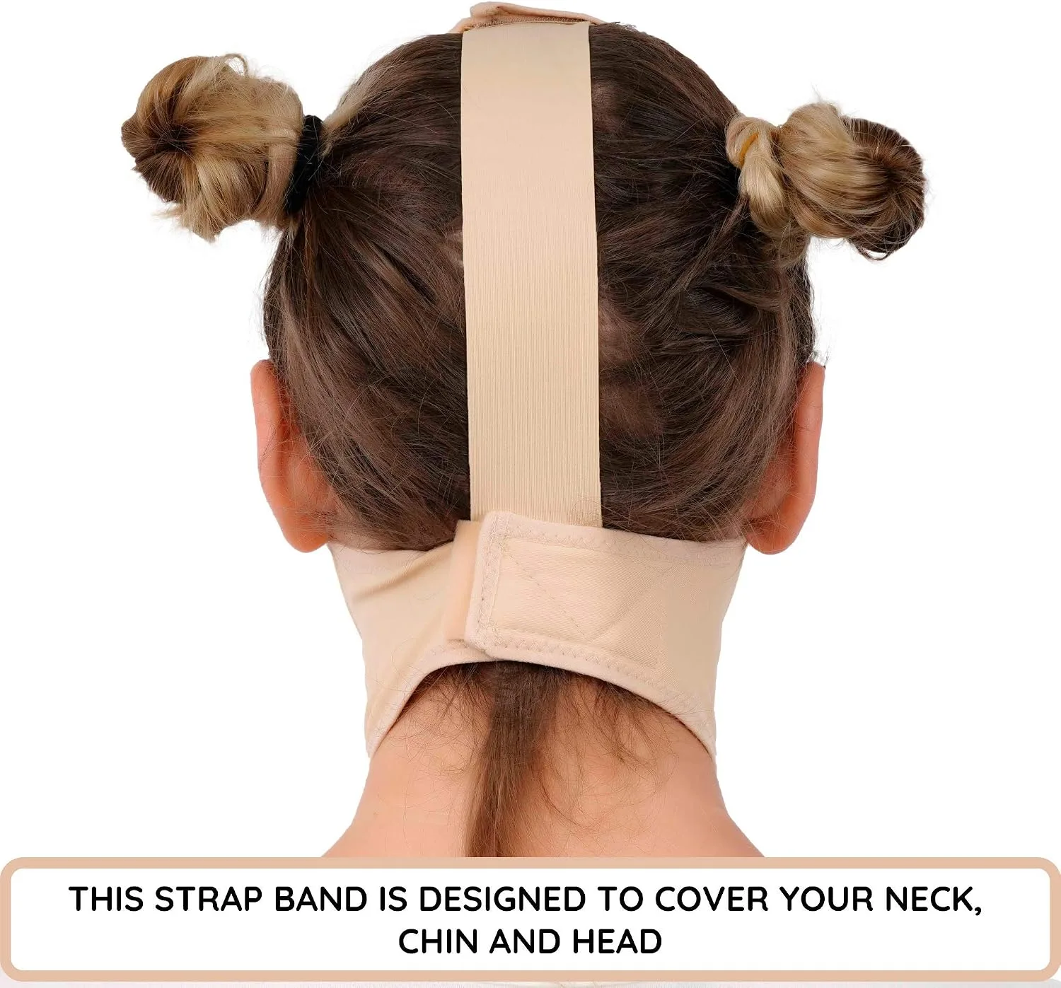 IKIDO Post Surgery Neck and Chin Compression Garment Wrap Bandage for Women, Face Slimmer