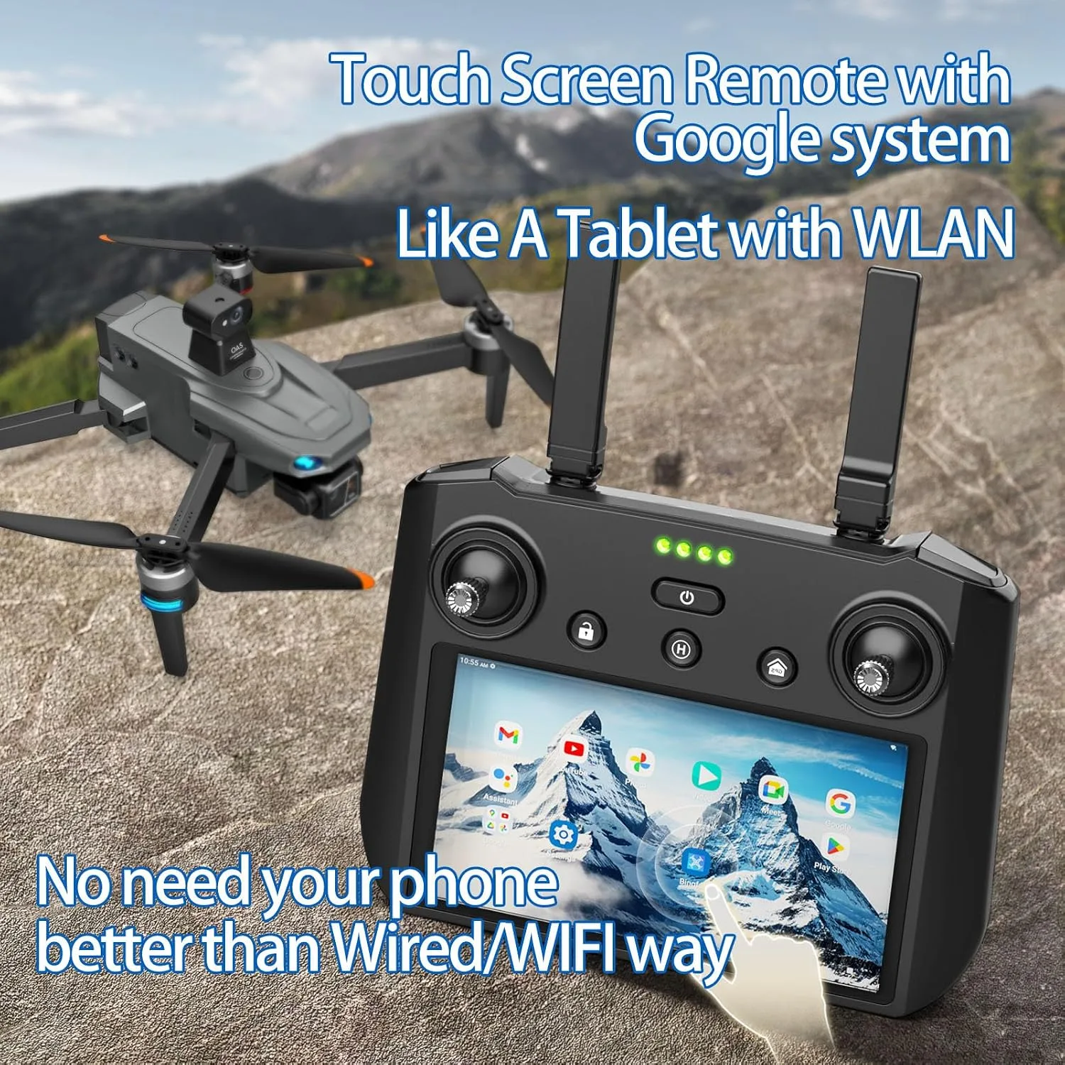 Bingchat Tablet Remote Professional Drones with Camera for Adults 4K Videos