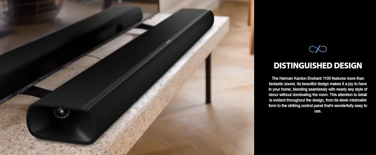 Harman-Kardon Enchant-1100 Dolby Atmos Soundbar with Enchant Sub and Enchant Surround Speakers (2025)