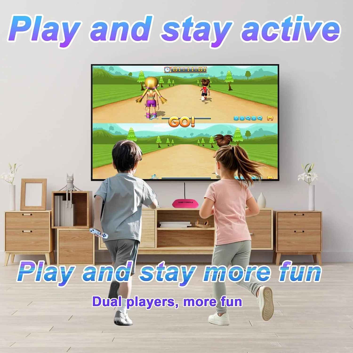 TV Game for Kids with 100+ Video Games,indoor Game System for kids,Red