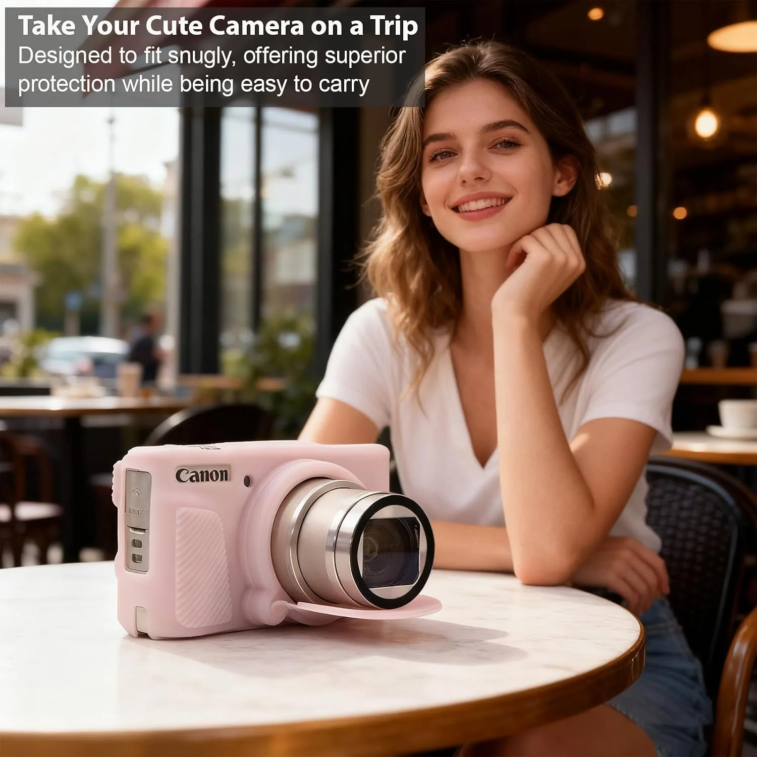 Case for Canon PowerShot SX740 HS, SX730 HS Camera - Jelly Pink