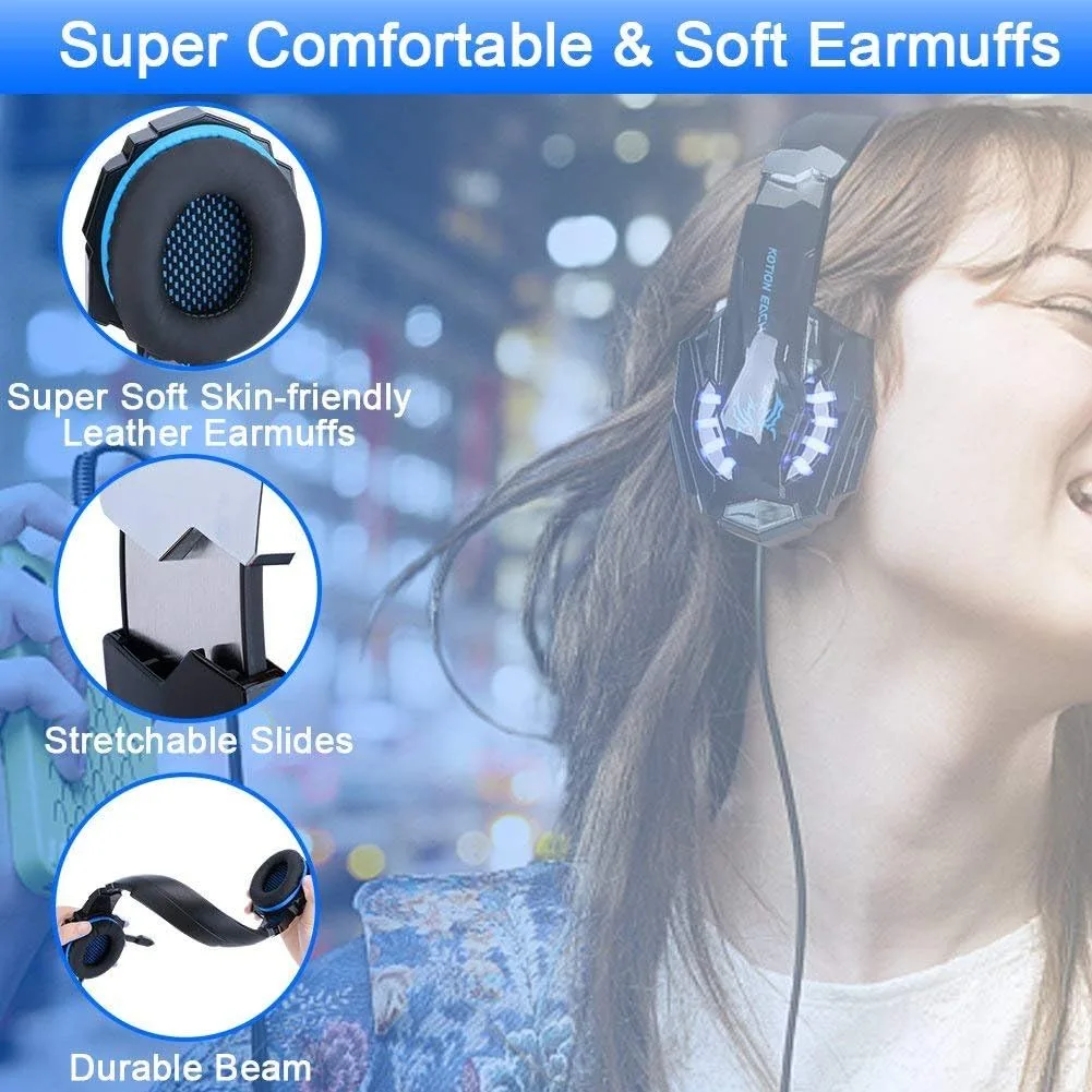 BlueFire Gaming Headset for PS5 PS4 PC, Wired Headphones with Mic
