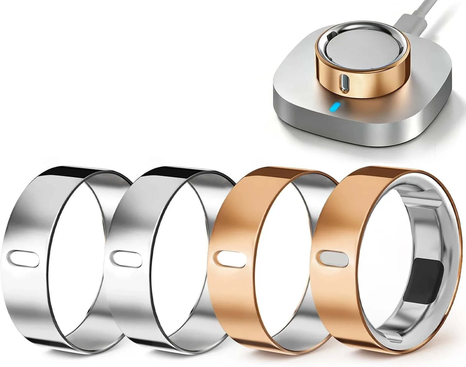 4 Pack Upgraded Ring Covers Compatible with Oura Ring Gen 4/Gen 3 Size 11