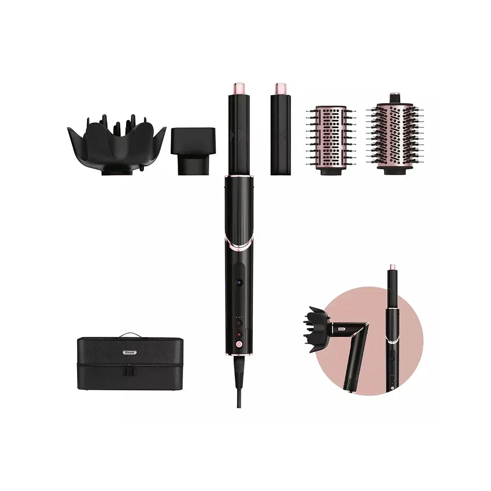 Shark FlexStyle | Moldeador y Secador — Set 5 en 1 - Champagne - Negro - Oro rosa