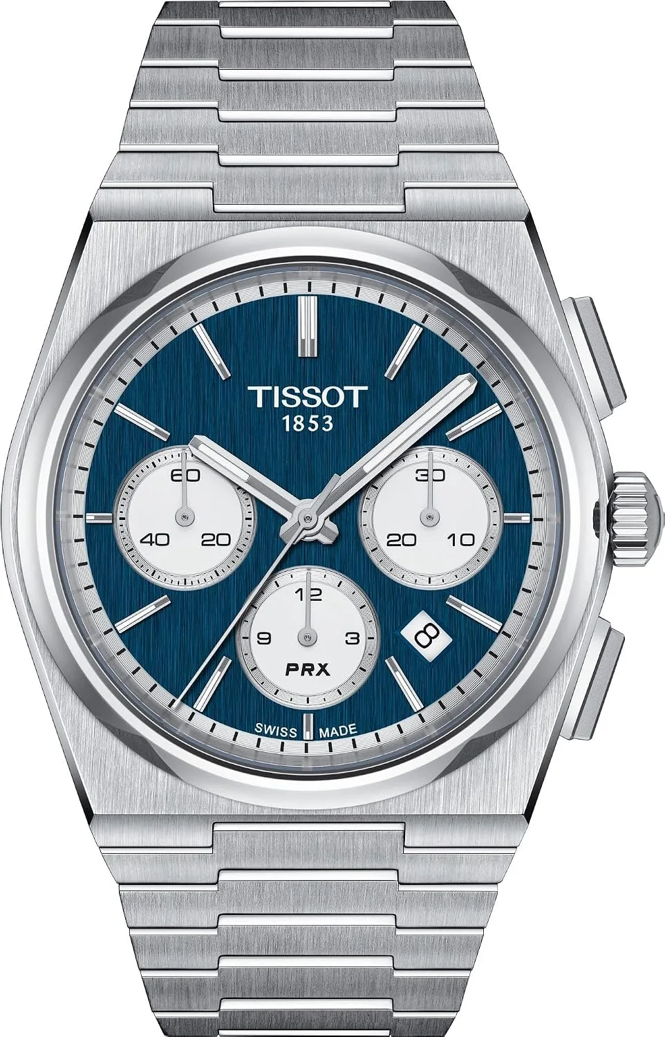 Tissot PRX, Swiss Automatic Chrono, 42mm, Blue Dial, Men's Watch