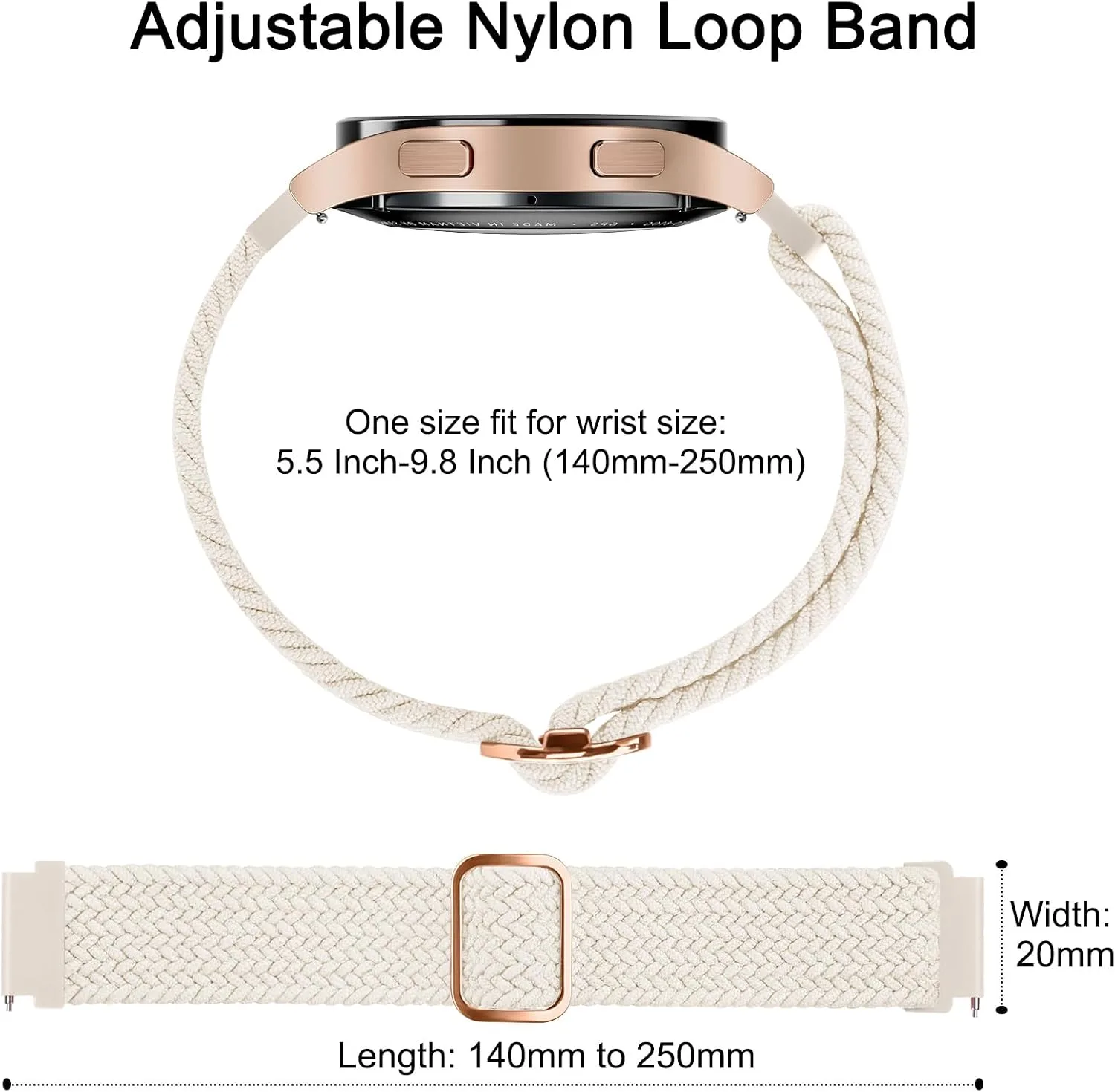 3 Pack Braided Stretchy Bands for IDW13,IDW16,IDW19 Smartwatch Bands, 22mm Elastic Straps for Fitpolo IDW13/Woneligo W13/FITVII HM57, TOOBUR/ENOMIR/MILOUZ/Gydom/Faweio/Amzhero/Tensky IDW19 Smart Watch for Women Men