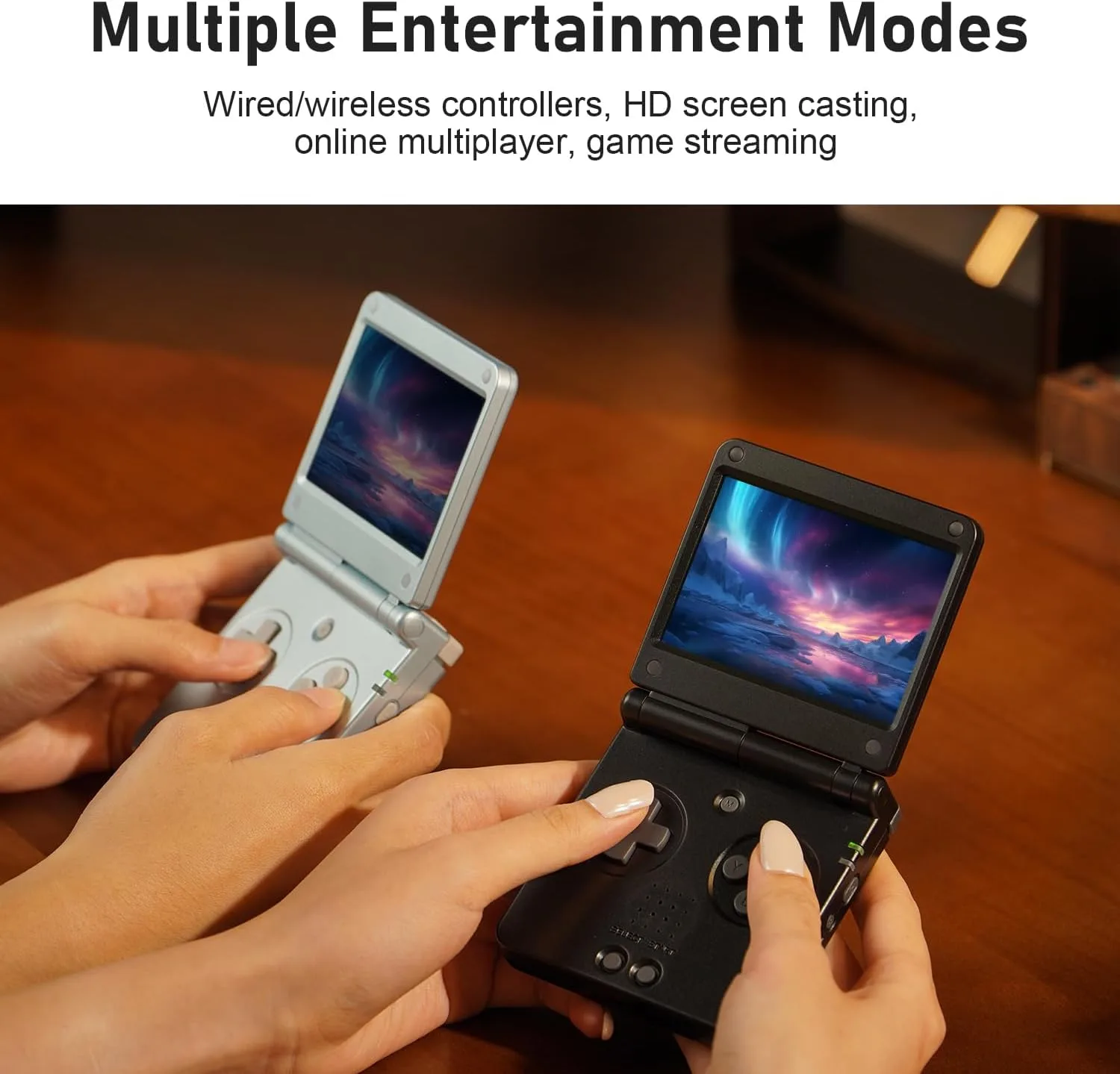 RG SP Retro Handheld Game Console, Update Slimmer Flip RGSP Portable Game Console 3.4'' IPS Screen Linux 16GB 30+ Game Emulators 3300 mAh Support 5G WiFi BT HDMI, No Preloaded Games Graphite