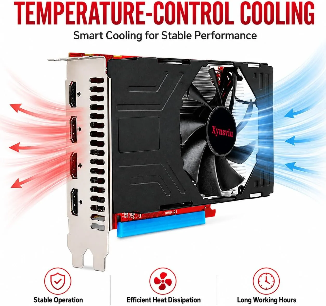 RX550 2GB GDDR5 4 HDMI Multi Monitor Graphics Card