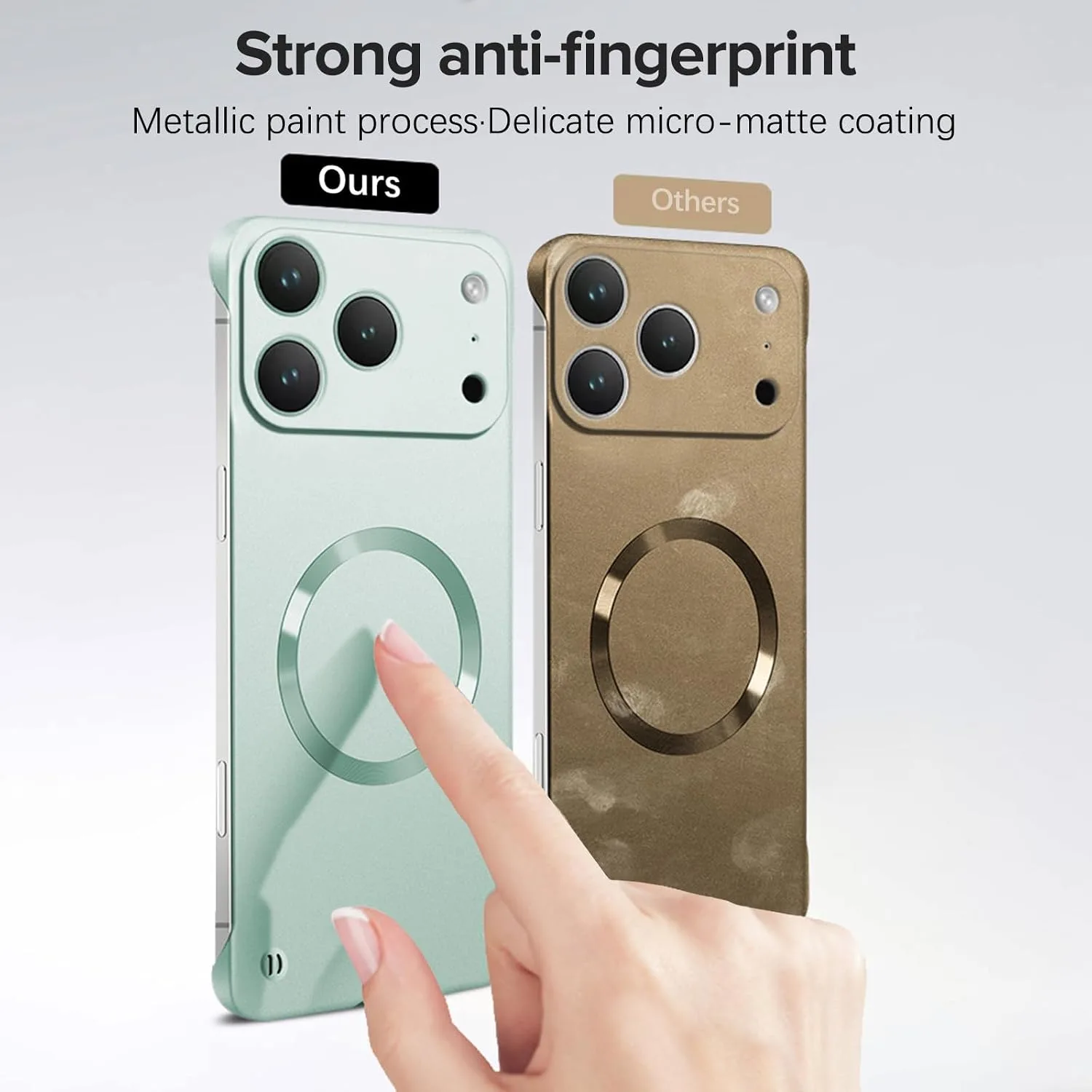 Case for iPhone 18 Pro, Magnetic Phone Case Compatible with Mag-Safe，Green