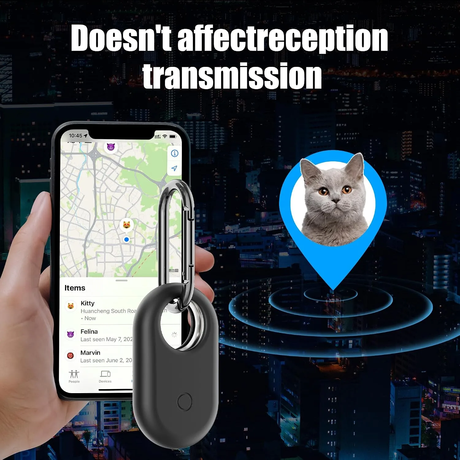 [4-Pack for Samsung Smart Tag 2 Case with Keychain, Rugged Silicone Holder for SmartTag2 with Key Ring Clip, Anti-Scratch Cover for Keys, Luggage, Pets, Dog Collars (Black/White/Blue/Pink)