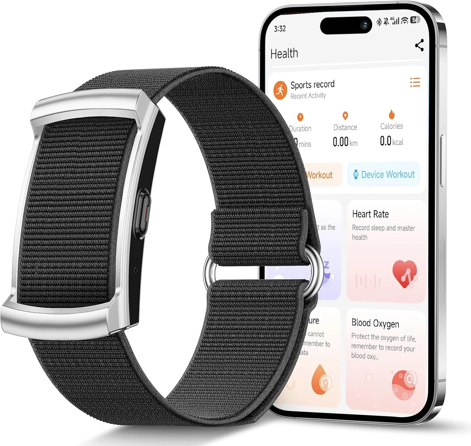 Screenless Fitness Tracker for Men Women, 24/7 Activity Health Tracker