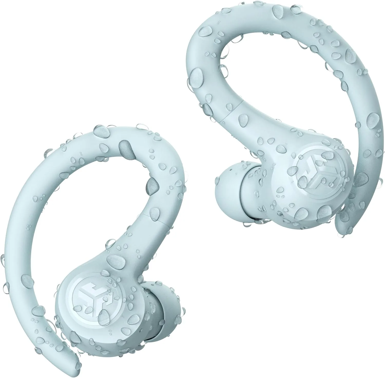 JLab, Go Sport+, True Wireless Workout Earbuds, Bluetooth Sport Earbuds, Clear Calling, Light Blue