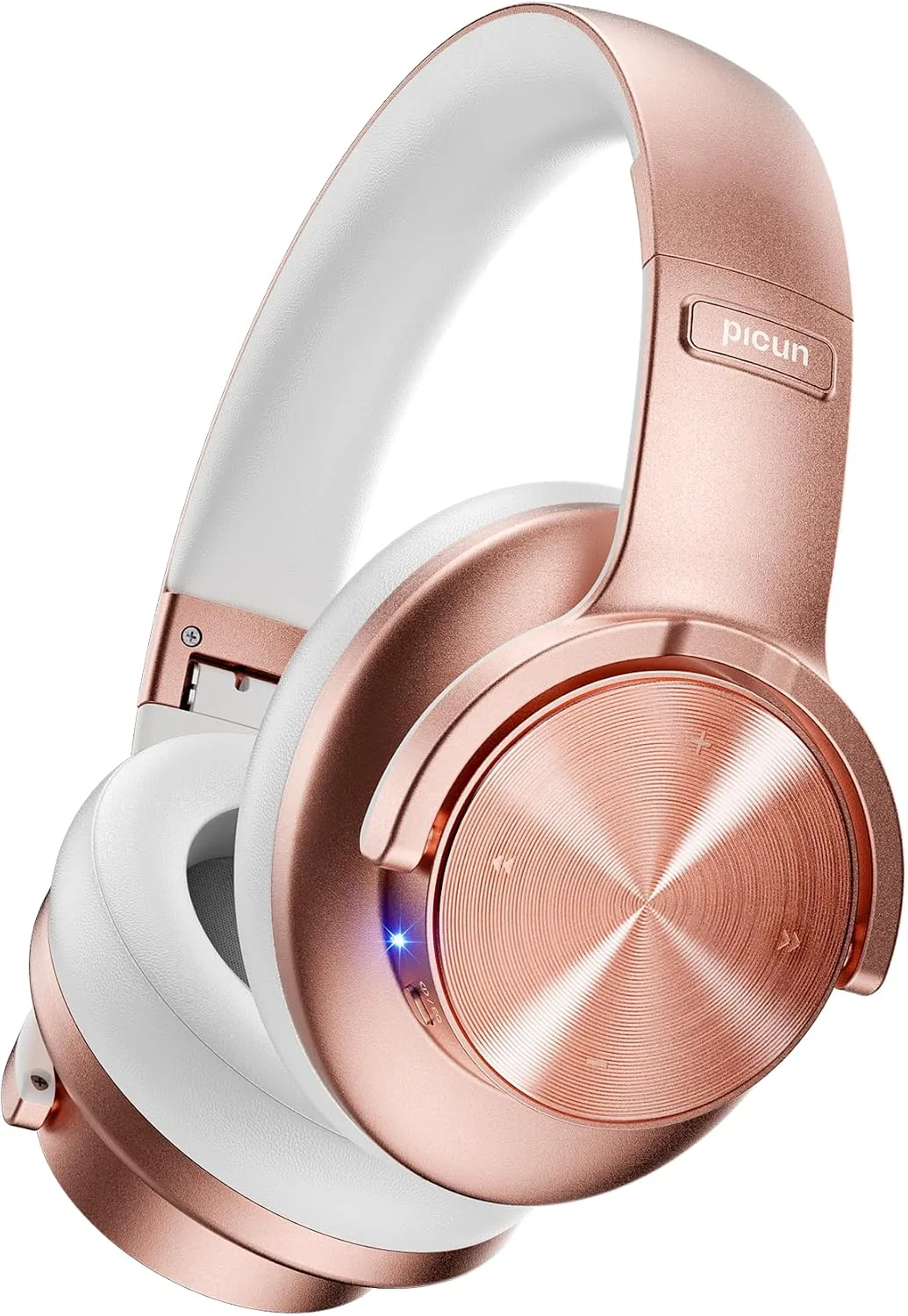 Picun B8 Wireless Bluetooth Headphones, 120H Playtime, 3EQ Modes, Rose Gold