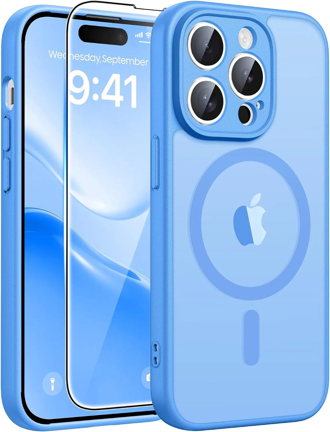 FNTCASE for iPhone 14 Pro Case, Compatible with Magsafe, Screen Protector