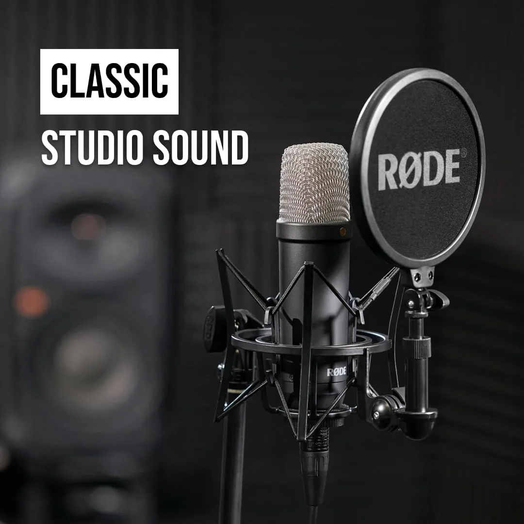 RØDE NT1 Signature Series Studio Condenser Microphone, Black