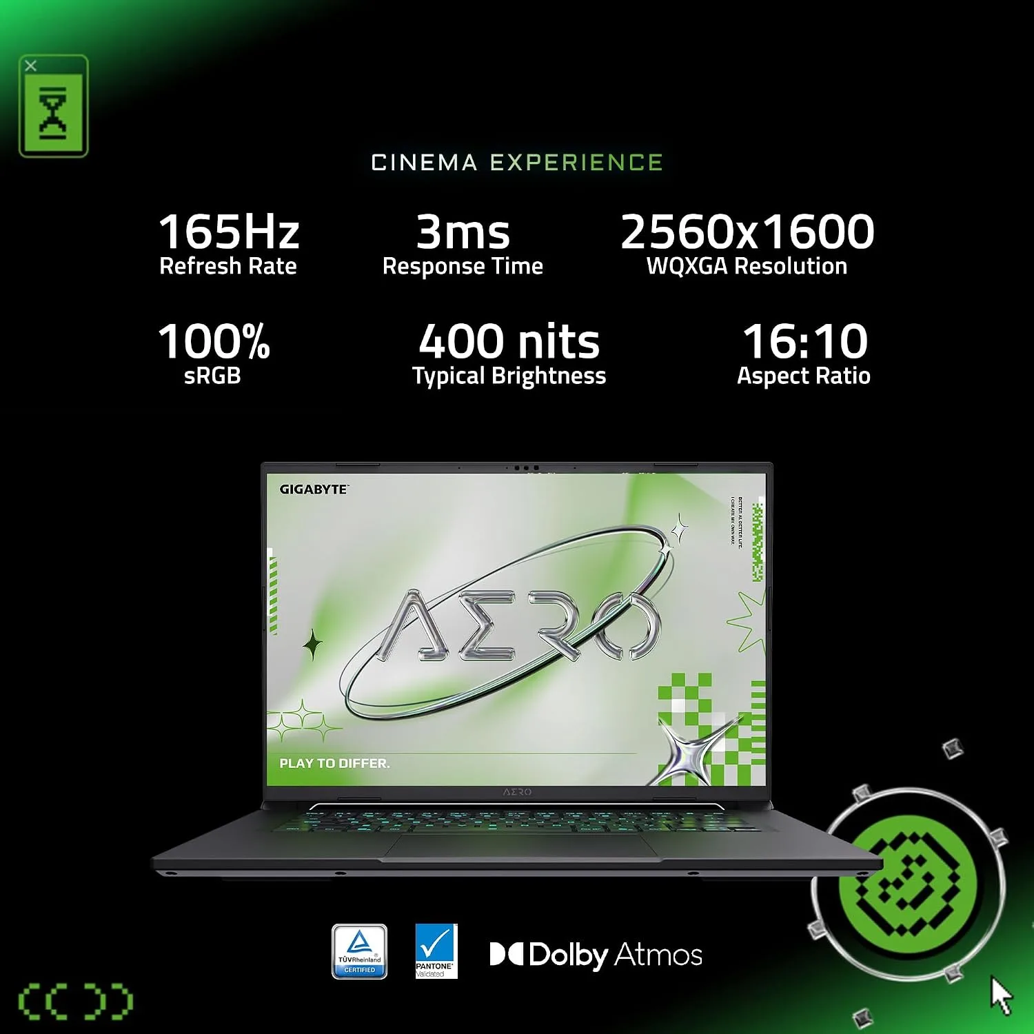 GIGABYTE AERO X16 - AMD Ryzen AI 7 350 GeForce RTX 5070 16" Laptop