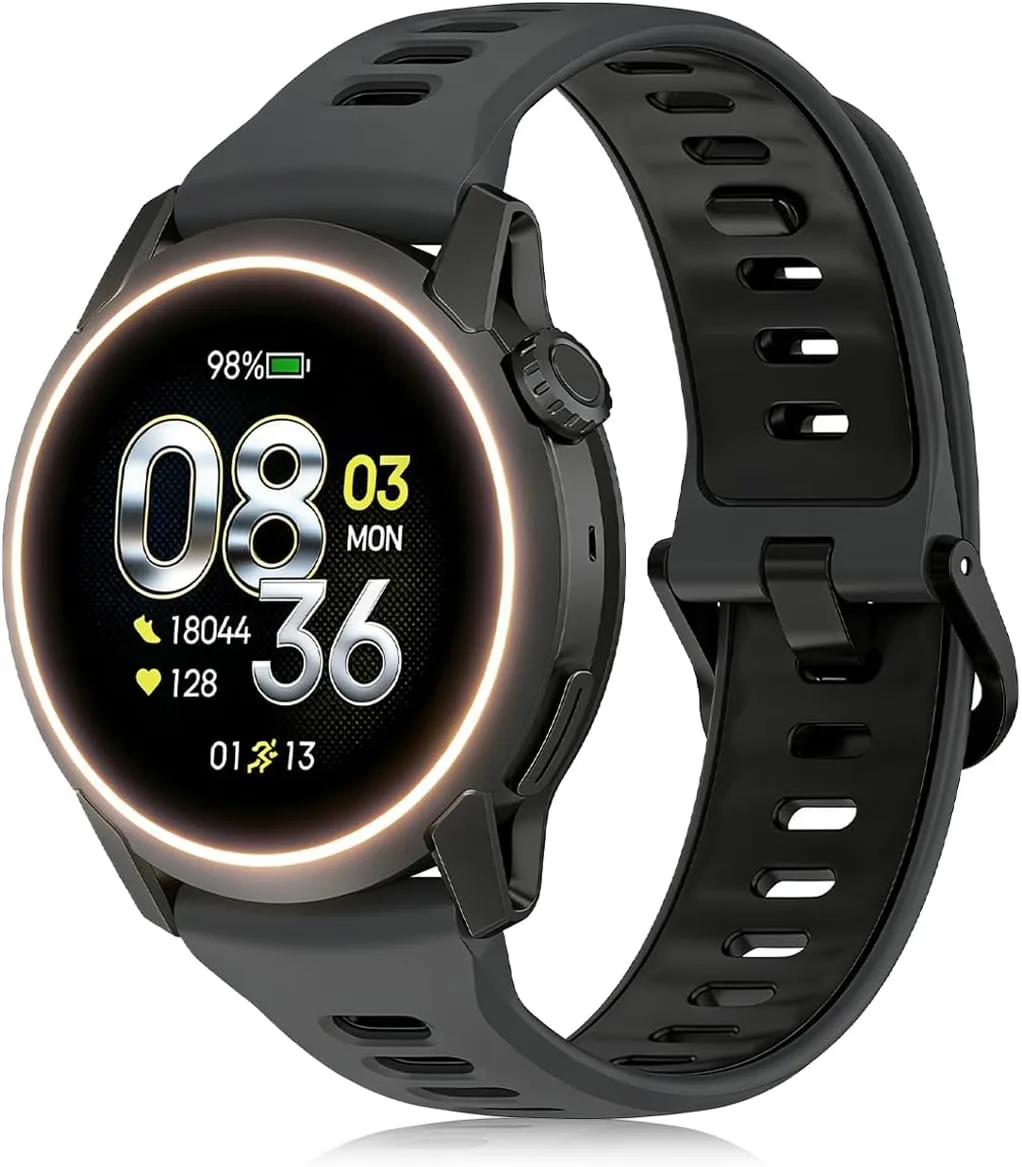 Silicone Bands Compatible with COROS PACE 3/4/Pro, COROS APEX PRO/2 Pro/APEX 46 MM/APEX 4 42 MM, Replacement Breathable Smartwatch Straps for Women and Men